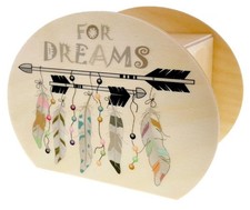 Holzdekoration Spardose Dreams