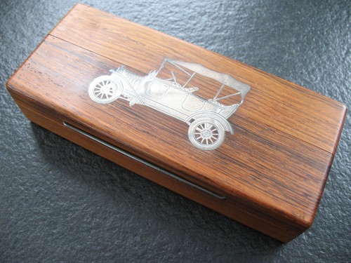 Zigarettendose holz silber - zigarettendose,