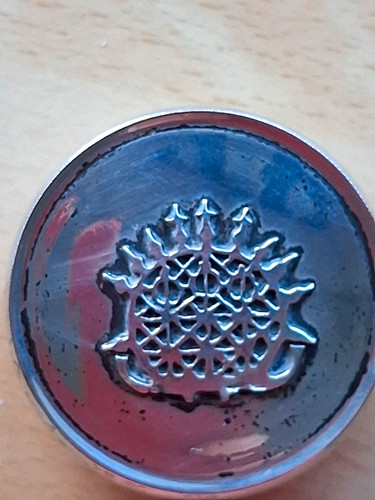 Kleine silberdose aus - aus, silber