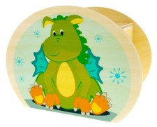 Holzdekoration Spardose Drache