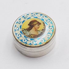 Alte Pillen Silber Dose 800