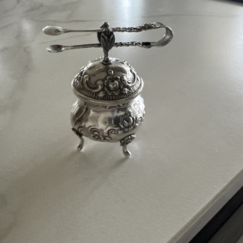 Silberne süßstoff dose - silberne,