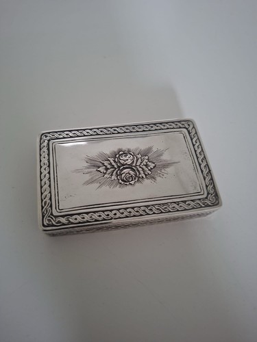 Antike silber dose - silber, tabakdose