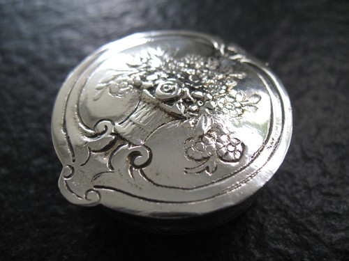 Pillendose silber 800 - pillendose,
