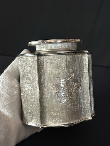 925 silber teedose - silber,