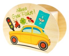 Holzdekoration Spardose Gute